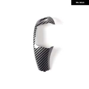 BMW カーボンシフトレバーカバー X5 X6 E70 E71 2008-2014 オート ギアシフト レバーノブカバー 交換 - RHD-Carbon Fiber