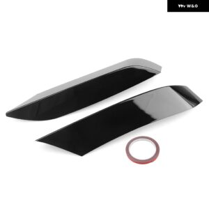 BMW フロントバンパー サイドエアベント スプリッター トリム F80 M3 F82 F83 M4 2014-2020 専用インテークフレームアッパー スポイラー カバー - Glossy Black