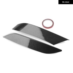 BMW フロントバンパー サイドエアベント スプリッター トリム F80 M3 F82 F83 M4 2014-2020 専用インテークフレームアッパー スポイラー カバー - Carbon Fiber Look