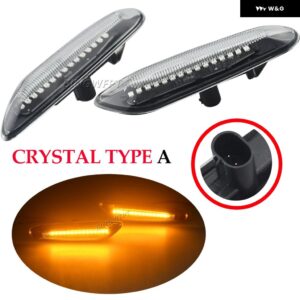 BMW ダイナミック LED フェンダー ライト サイド マーカー E60 E61 E90 E91 E81 E84 E88 E92 E93 E82 E46 1 3 5シリーズ X1 2004 2010 フラッシャー - Dynamic Crystal A