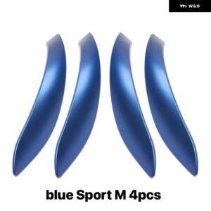 BMW インナーハンドル トリム カバー F30 3GT F80 F31 F32 F33 F34 F35 F36 3 4シリーズプルハンドルアウター 2012-2019 カー - blue Sport M 4pcs
