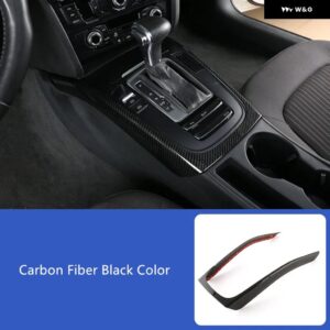 アウディ センターコンソール ギアシフトフレーム 装飾 カバー トリム A4 B8 2009-2016 A5 ABS カースタイリング インテリア - Carbon fiber color