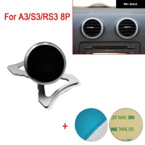 アウディ A3 S3 RS3 8V 8P 自動車電話ブラケット Q2 SQ2 エアベントマウント 車マグネットホルダー 360 回転可能なサポート モバイル GPS - A3 S3 RS3 8P5