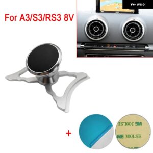 アウディ A3 S3 RS3 8V 8P 自動車電話ブラケット Q2 SQ2 エアベントマウント 車マグネットホルダー 360 回転可能なサポート モバイル GPS - A3 S3 RS3 8V3