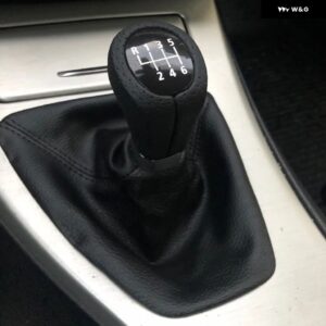 BMW ギア シフトノブ 5スピード 6スピード E90 E91 E92 LHD マニュアル ギアボックス ハンドルレバースティックと PU レザーブーツ - as photo 6 Speed