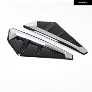 BMW X5 G05 X5M F95 2019-2022 カースタイリング ABS ブラックフロントフェンダー サイドシャークギルサイドエアアウトレットカバー トリムカーアクセサリー - Silver