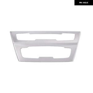 BMW X1 F48 X2 F47 2016-21 ABS カーコンソールエアコン音量ボタン CD パネル 装飾フレームカバー インテリア アクセサリー - Silver