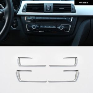 BMW カーセンターコンソールマルチメディアフレームトリム ABS クローム 3 4シリーズ 3シリーズ GT F30 F36 316 318 320 2013-2019 カーアクセサリー - Center Mode Frame