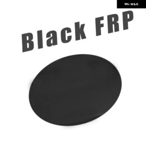 BMW カーボン/ブラック FRP リアバンパー ガードリップディフューザースポイラー 3シリーズ E92 M3 2007 - 2013 リアバンパー リップディフューザー - Black FRP
