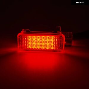 アウディ 2X LED インテリア ステップ サイドドア カーテシ フット トランク フットウェル エリア アッシー ライト A1 A3 S3 A4 B5 B6 B7 B8 RS4 A5 S5 A6 S - Red