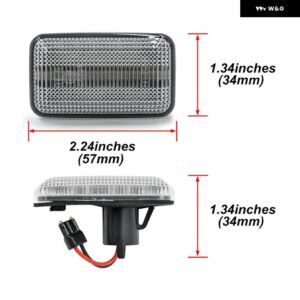 アウディ 2X スモークダイナミックアンバー LED サイドミラー シーケンシャル ウィンカー ウインカー 80 B4 90 B3 100 C4 A6 V8 4C S2 RS2 アバンクーペ - Clear Lens