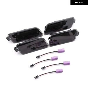 アウディ 4X フロント リア アンバー レッド LED フェンダー フレア サイド マーカー ライト A7 クワトロ 14-16 S7 13-18 A7 クワトロ 12-18 RS7 14-18 - smoke