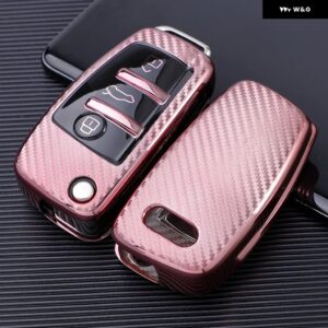 アウディ TPU カーボンキーケース A1 A3 8P A4 A5 A6 C7 A7 S3 S7 S8 R8 Q2 Q3 Q5 Q7 Q8 SQ5 TT RS3 RS6 アクセサリー - pik