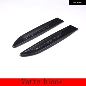 ジャガー 2個 ブラック XF XFL XE F ペース F ペース X761 ABS カーボンサイドフェンダー ベントトリムカバー カーアクセサリ - Matte Black