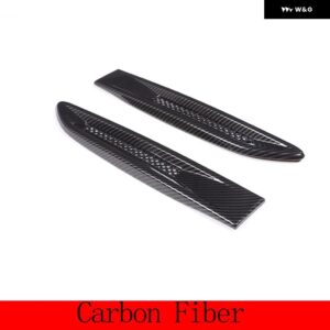 ジャガー 2個 ブラック XF XFL XE F ペース F ペース X761 ABS カーボンサイドフェンダー ベントトリムカバー カーアクセサリ - Carbon Fiber