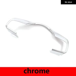 ジャガー ABS カーボン/マット F-TYPE 2013-2023 ステアリング ホイール フレームカバー トリム ステッカー カーアクセサリー - chrome