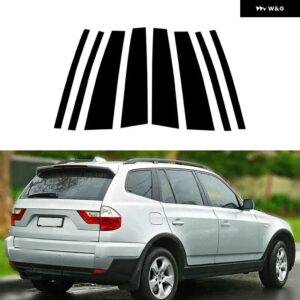 BMW ブラックドア窓コラム BC ピラーポストトリム ステッカー カバー X5 E83 2004-2010 F25 2011-2017 G01 2018-2023 - 2004-2010