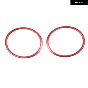 ランドローバー レンジローバー EVOQUE 2012-19 合金計器スピードメーターリングトリム装飾ゲージサークルキット カバー - red
