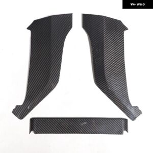 ランドローバー センターコンソール膝サイドパネル 衝撃トリムカバー ステッカー キット ABS マットブラック ディフェンダー 2020-2023 - Dry Carbon Fiber