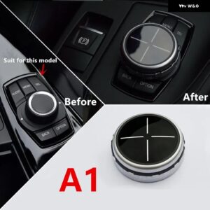 BMW マルチメディアボタン 装飾 カバー フレーム トリム F25 F26 F06 F07 G38 F15 F16 F10 F30 6/7シリーズ F20 F34 F36 F21 F48 - 1 Set