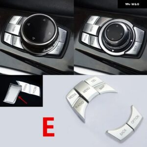 BMW マルチメディアボタン 装飾 カバー フレーム トリム F25 F26 F06 F07 G38 F15 F16 F10 F30 6/7シリーズ F20 F34 F36 F21 F48 - 1 set3