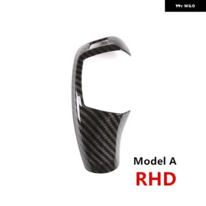BMW カーボンスタイル ギアシフト ハンドルスリーブカバー トリム F20 F21 F22 F23 F30 F31 F34 F35 F32 F33 F36 インテリア アクセサリー - A Black RHD