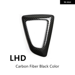 BMW カーボンスタイル ギアシフト ハンドルスリーブカバー トリム F20 F21 F22 F23 F30 F31 F34 F35 F32 F33 F36 インテリア アクセサリー - Black LHD