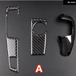 BMW カーボンセンターコンソール ギアシフト パネル 装飾 カバー トリム 5シリーズ F10 5GT F07 2011-17 LHD カー スタイリング インテリア - 3 pieces