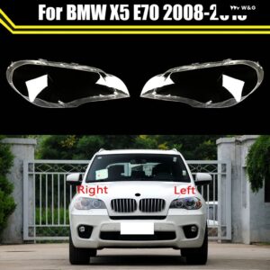 BMW フロントカーブライト ヘッドライト シェード シェルキャップ ヘッドランプ ランプカバー ヘッドライト レンズ ガラスランプシェード ケース X5 E70 200 - A Piar