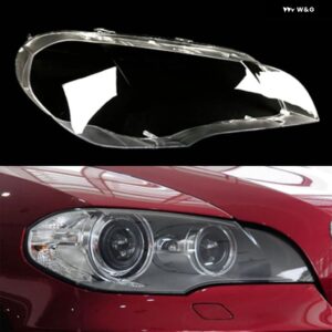 BMW フロントカーブライト ヘッドライト シェード シェルキャップ ヘッドランプ ランプカバー ヘッドライト レンズ ガラスランプシェード ケース X5 E70 200 - Right3
