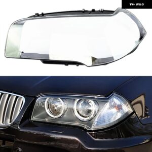 BMW 自動クリアランプケース X3 E83 2006 2010 ガラスレンズ シェルフロント ヘッドライト カバー ライト ハウジング ランプキャップランプシェード - Left2