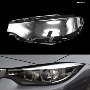 BMW ヘッドランプ キャップ 4シリーズ M3 M4 F32 F33 F36 F80 2017 2020 ランプシェード フロント キセノン ヘッドライト カバー ガラスレンズ シェル - Left2