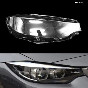 BMW ヘッドランプ キャップ 4シリーズ M3 M4 F32 F33 F36 F80 2017 2020 ランプシェード フロント キセノン ヘッドライト カバー ガラスレンズ シェル - right