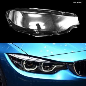 BMW ヘッドランプ キャップ 4シリーズ M3 M4 F32 F33 F36 F80 2017 2020 ランプシェード フロント キセノン ヘッドライト カバー ガラスレンズ シェル - Right3