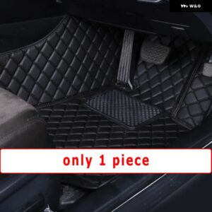 BMW RHD フロアマット 5シリーズ G30 2017-22 カーペットカバー カスタム 自動車 インテリア アクセサリー - front 1pcs blk black