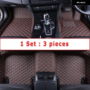 BMW RHD カーペット X4 2019-22 フロアマット敷物 防水 カスタム オート スタイリング インテリア アクセサリー 交換 - RHD 3pcs coffee