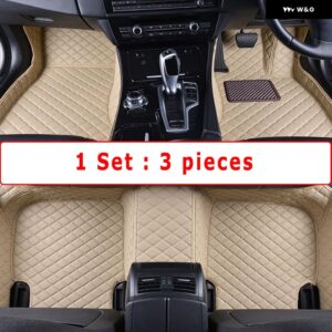 BMW RHD カーペット X4 2019-22 フロアマット敷物 防水 カスタム オート スタイリング インテリア アクセサリー 交換 - RHD 3pcs beige