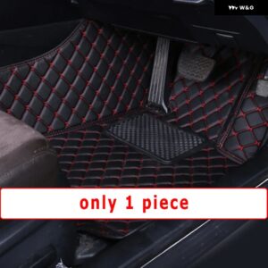 BMW RHD カーペット X4 2019-22 フロアマット敷物 防水 カスタム オート スタイリング インテリア アクセサリー 交換 - front 1pcs black red