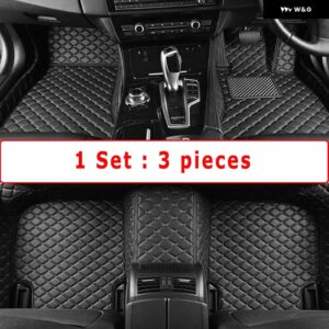 BMW RHD カーペット X4 2019-22 フロアマット敷物 防水 カスタム オート スタイリング インテリア アクセサリー 交換 - RHD 3pcs blk black
