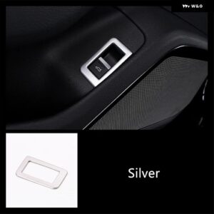 アウディ ステンレス エアコン ベントカバー トリム A6 C8 2019 ドア オーディオ スピーカー フレーム 装飾 デカール - 1 Piece