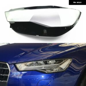 アウディ フロント ヘッドランプ ライト ハウジング ケースクリアランプシェード ランプシェル ヘッドライト レンズ カバー A6 A6L C7PA 2016 2017 2018 - Left2