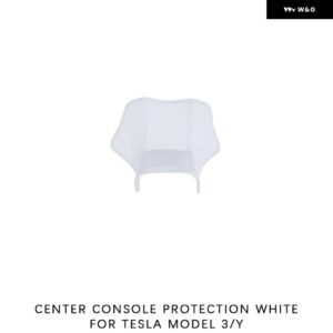 テスラ モデル3 Y レザーシートバックキックプロテクターキックマットセンターコンソール パッド キックマットリアプロテクター - White 1Pcs For Y 3