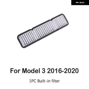 テスラ エアフローベントカバー メルトブローエアインレットエアフィルター トリム オートアクセサリー モデル3 2016-21 - B For 3 2016-2020