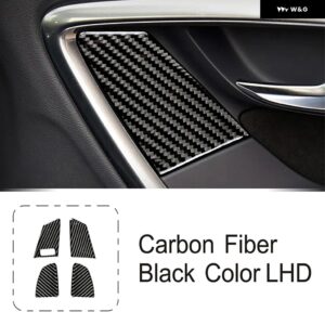 ボルボ センターコンソール パネル 装飾 カーボン S60 V60 2011-2019 LHD カー スタイリング ガラス昇降ボタン カバー トリム - 4 pieces2