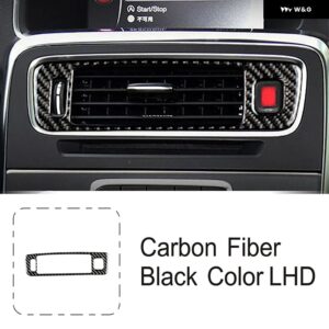 ボルボ センターコンソール パネル 装飾 カーボン S60 V60 2011-2019 LHD カー スタイリング ガラス昇降ボタン カバー トリム - 1 Piece