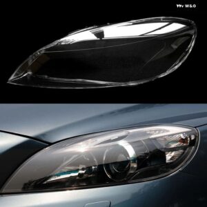 ボルボ ヘッドライト ガラスレンズ ランプクリアシェード シェルオートライトランプシェード ランプカバー コーブ V40 2013-2016 ヘッドランプ キャップ - Left
