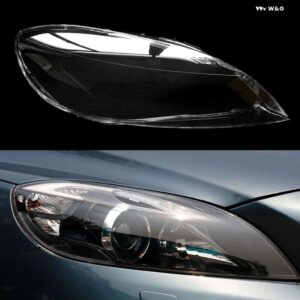 ボルボ ヘッドライト ガラスレンズ ランプクリアシェード シェルオートライトランプシェード ランプカバー コーブ V40 2013-2016 ヘッドランプ キャップ - right