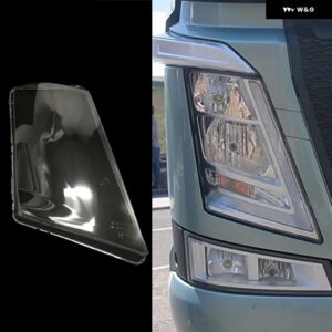 ボルボ オートライトキャップ FM460 FM440 トラック フロント ヘッドライト カバー ランプカバー クリアランプシェード ランプシェルガラスレンズ ケース - right