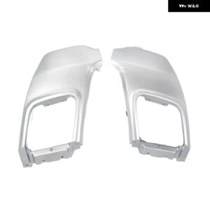 ランドローバー レンジローバー EVOQUE 2010-13-2018 リア バンパー テール喉マフラー トリム LR028087 LR028089 - Silver-1 Pair