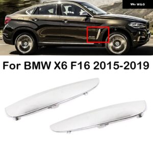 BMW 左右サイドベントカバー トリム エアフローフェンダーインテーク ステッカー サメエラプレート X6 F16 2015-19 - Left